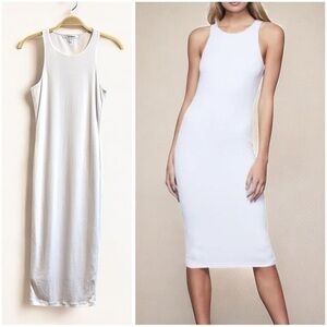 Good American White Midi Dress